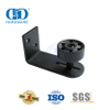 Guia de piso ajustável preto de aço inoxidável para porta deslizante de parede de celeiro Bottom-DDBD080