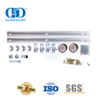 Aço inoxidável estilo moderno bypass ferragem porta do celeiro porta deslizante trilha móveis Hardware-DDBD069