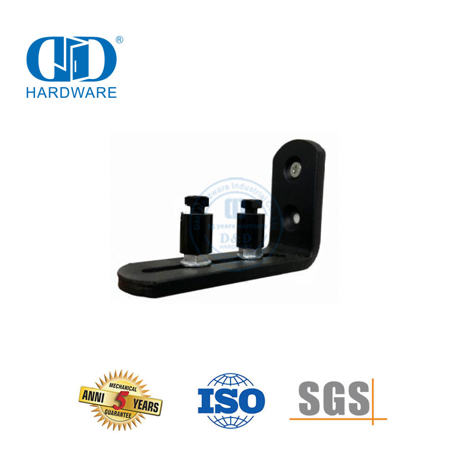 Aço inoxidável silencioso duplo kit deslizante porta do celeiro ferragem resistente conjunto de ferragem da porta do celeiro pista Kit-DDBD077