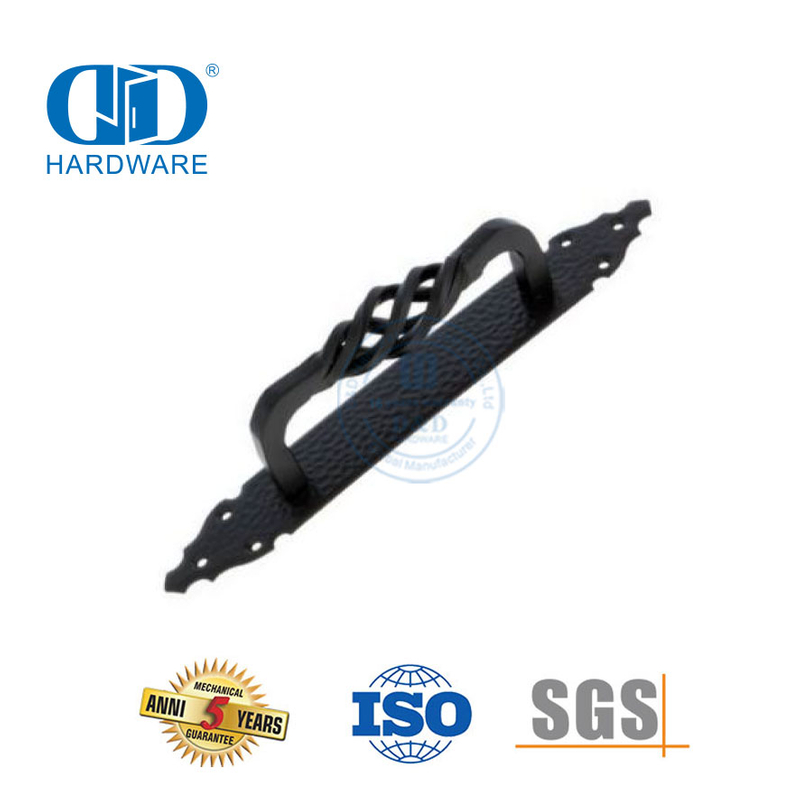 Aço inoxidável estilo antigo preto fosco deslizante puxar ferragem porta do celeiro push lidar com construção Hardware-DDBD094