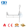 Barra de pânico com classificação de fogo CE EN1125 de aço inoxidável com barra de trava de parafuso de trava para porta dupla única-DDPD022-CE