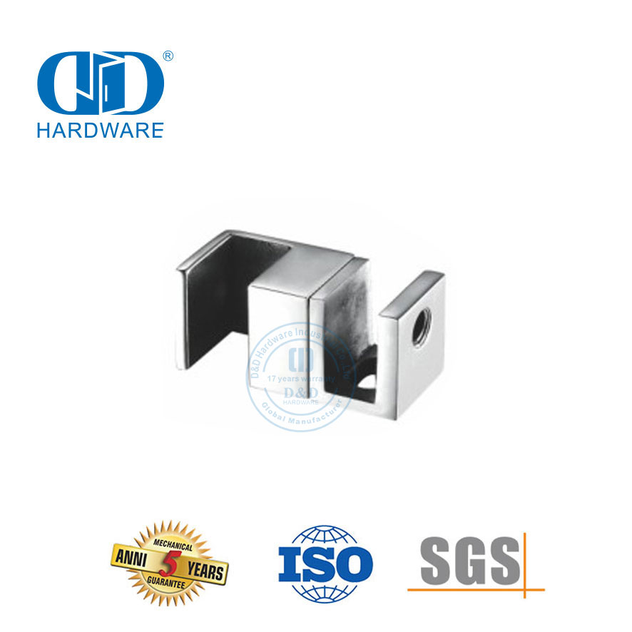 Chuveiro de aço inoxidável porta deslizante hardware conector de vidro hardware encaixe de vidro-DDSL002-6