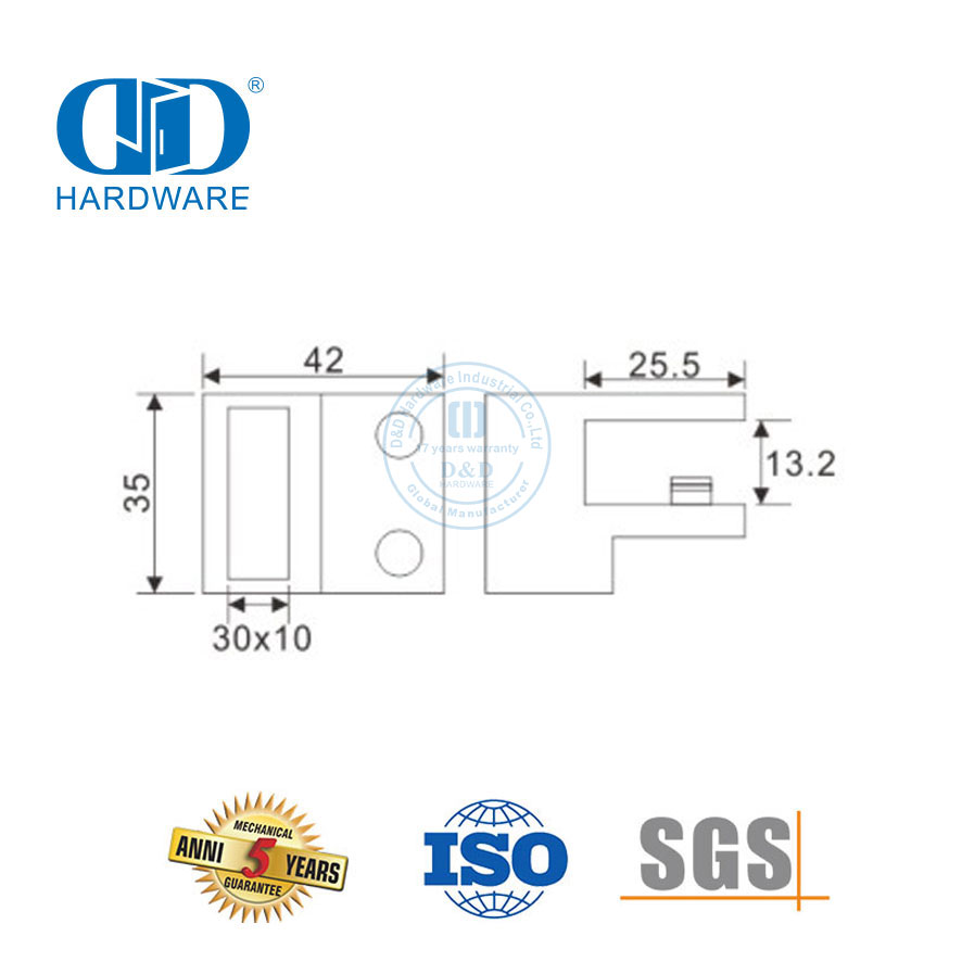 Painel de chuveiro de vidro sem moldura de aço inoxidável Telas de chuveiro comerciais Acessórios de porta-DDSC013