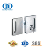 Fechadura de porta deslizante de vidro quadrado de aço inoxidável, maçaneta de fechadura, encaixe de porta-DDGL003