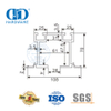 Acessórios de vidro de aço inoxidável para porta, acessórios de fábrica, trilho de rolo para banheiro, banheiro, lavatório-DDGS147