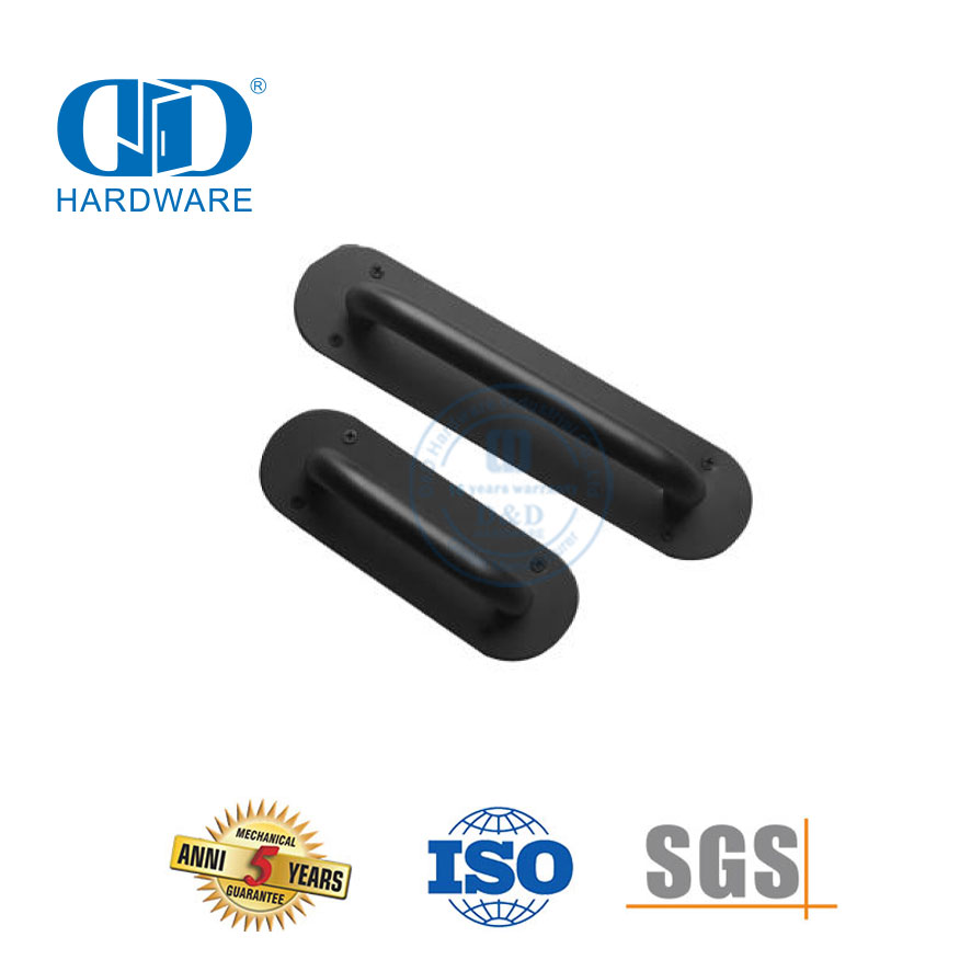 Maçaneta deslizante preta de aço inoxidável para porta de celeiro, maçaneta para armário, gavetas-DDBD107
