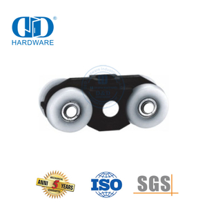 Rolo de porta de chuveiro deslizante de aço inoxidável, acessórios de banheiro, conjunto de acessórios de vidro para lavatório Restroom-DDGS153