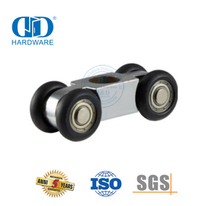 Roda de suspensão de escritório em aço inoxidável, porta deslizante, polia, hardware de vidro para banheiro, banheiro-DDGS157