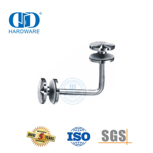 Fabricante de porta de aço inoxidável, montagem de vidro, balaustrada, corrimão, suporte-DDHB001