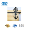 Conjunto de trilhos para porta de aço inoxidável, interior moderno, madeira sólida, porta deslizante de bolso, porta de celeiro Hardware-DDBD014
