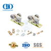 Plástico de aço inoxidável plana três rodas rolo deslizante porta do celeiro kits de ferragens móveis Hardware-DDBD053