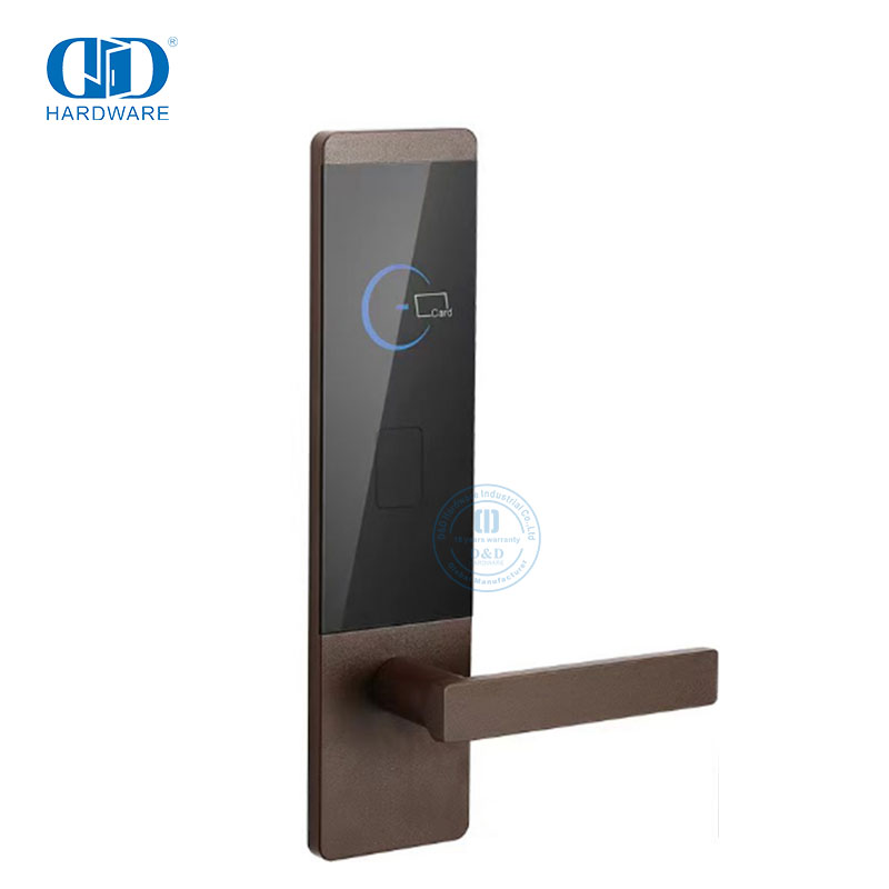 Fechadura digital eletrônica inteligente para apartamento de hotel com chave de cartão eletrônico digital -DDHL001