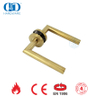 Acessórios de segurança para fechadura de porta em latão acetinado EN 1906 Alavanca dourada Handles-DDTH003-SB