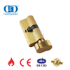 Cilindro de fechadura de encaixe para banheiro de latão acetinado com certificação EN 1303-DDLC007-70mm-SB