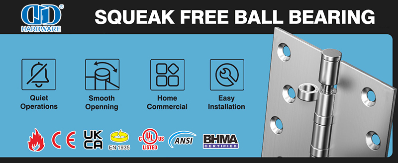 Tudo o que você precisa saber sobre dobradiças de porta de aço inoxidável