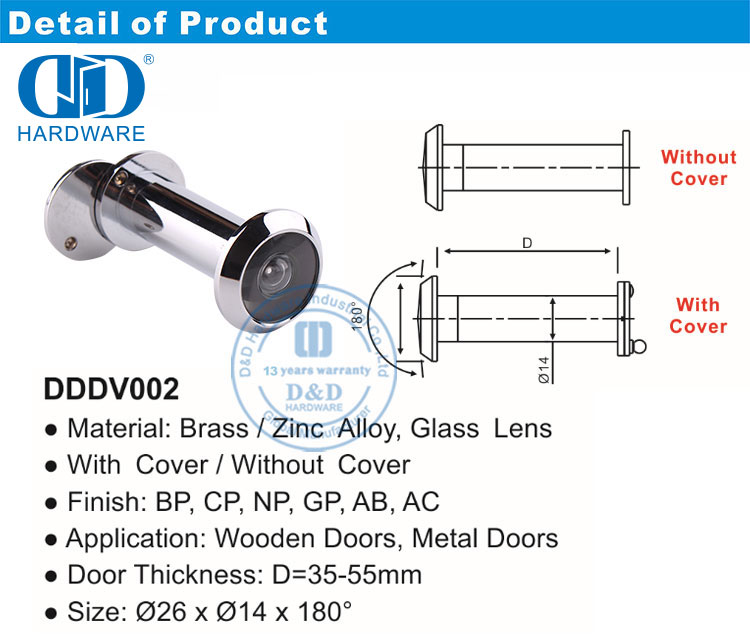 Tampa de peephole de porta 