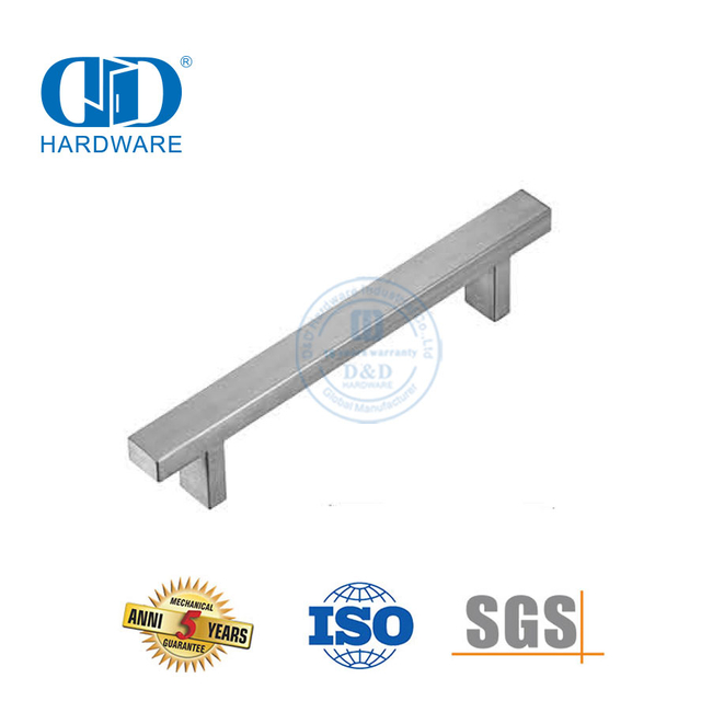 Temax moderno t-bar de aço inoxidável luxo moderno armário porta interior puxa-DDFH020