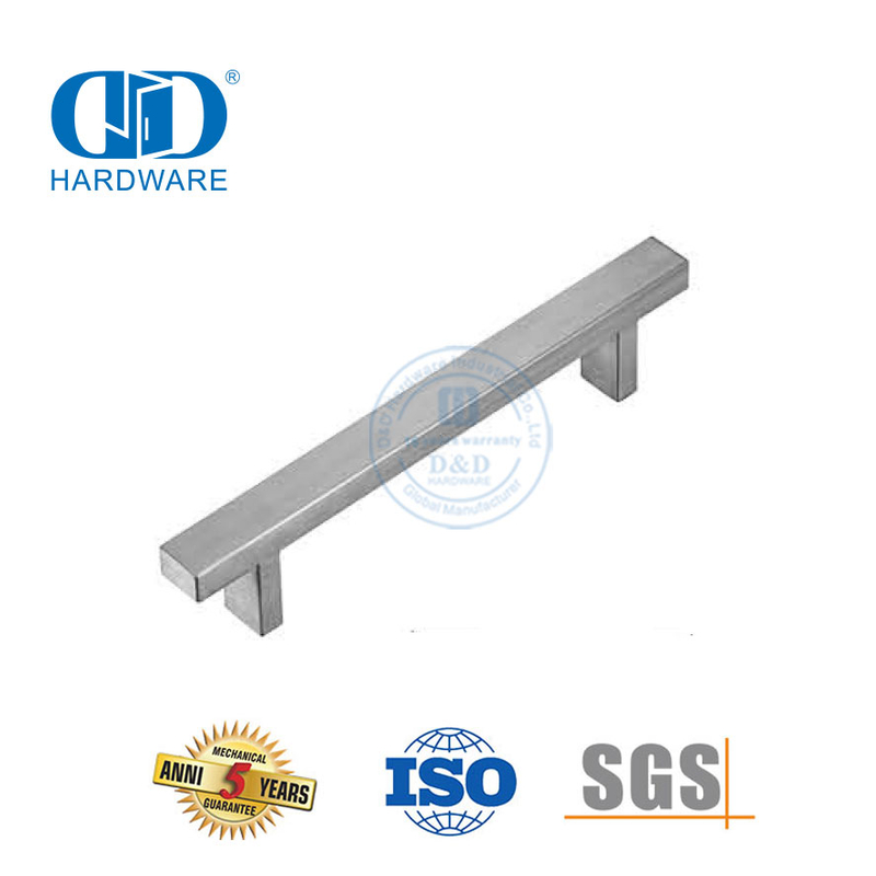 Temax moderno t-bar de aço inoxidável luxo moderno armário porta interior puxa-DDFH020