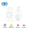 EN1935 Dobradiça de porta oculta 3D para edifício comercial-DDCH008-G40