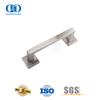 Punho quadrado de aço inoxidável com acabamento acetinado, puxador de lado único para portas de metal de vidro comercial-DDPH035