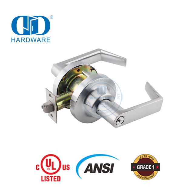 Fechadura tubular com tampa de alta segurança ANSI grau 1 de alta segurança com abertura suave para porta interna comercial Lockset-DDLK009