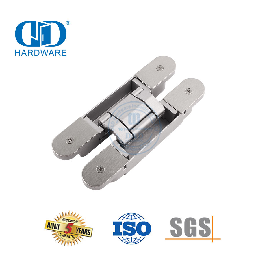 Liga de zinco 3d escondido escondido móveis armário ferragem resistente fechamento macio não-handed hospital apartamento porta dobradiça-DDCH008-G80