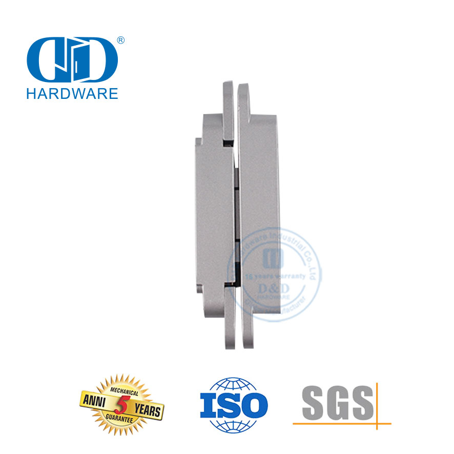 China fábrica liga de zinco 3D invisível oculto acessórios de hardware arquitetônico dobradiça de porta interna externa pivô resistente-DDCH008-G40