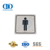 Assinatura de fogo em aço inoxidável, placa suspensa, placa de sinalização para banheiro masculino