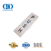 Placa de sinal quadrada de aço inoxidável, placa de pressão para porta de banheiro, banheiro, assinatura Plate-DDSP004