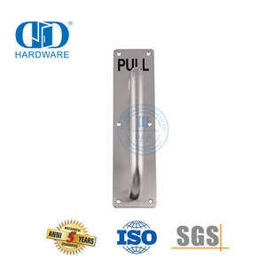 Placa de sinalização de tamanho diferente de aço inoxidável com alça, alavanca de hardware para porta de entrada, puxar Handle-DDPH023