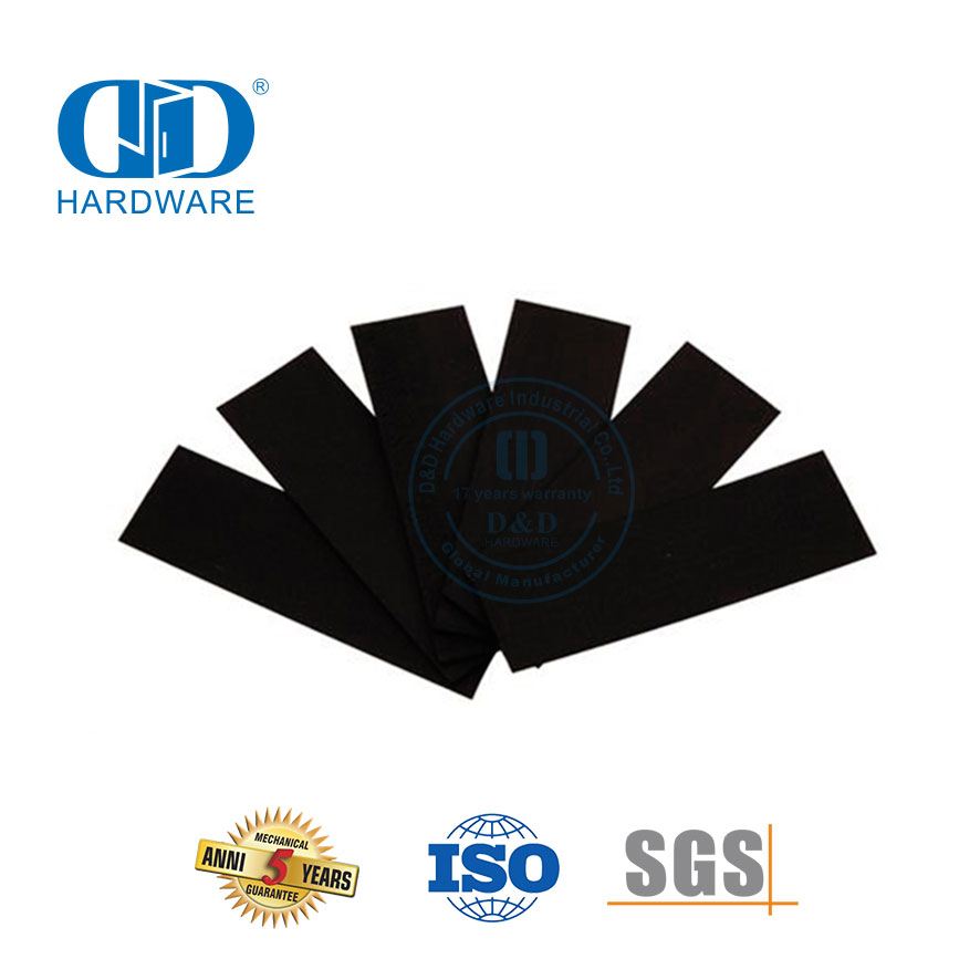 Kits de proteção de dobradiça de vedação de porta intumescente de fogo de grafite expansível Pad-DDIG001