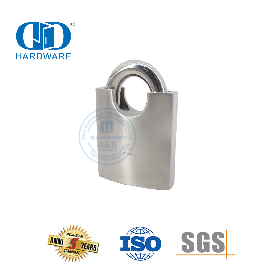 Preço barato de aço inoxidável de alta segurança personalizado para serviço pesado inquebrável hardware para móveis domésticos Proteção superior Cadeado de fechadura de porta-DDPL007-60mm