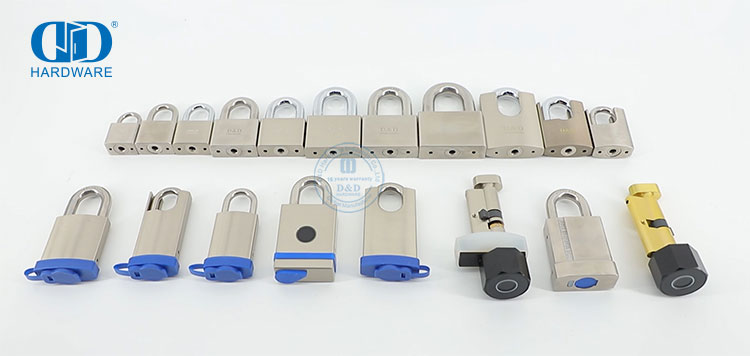 Fornecedor da China Latão de aço inoxidável Função Bluetooth Resistente à corrosão Chave mestra de impressão digital Carregamento USB Cadeado de porta de madeira de metal-DDPL0013-40mm