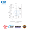 ANSI UL listado BHMA Instalação rápida de aço inoxidável à prova de fogo Rolamento de esferas Armário de cozinha Dobradiça de porta de móveis-DDSS001-ANSI-2-4.5x4.5x3.4mm