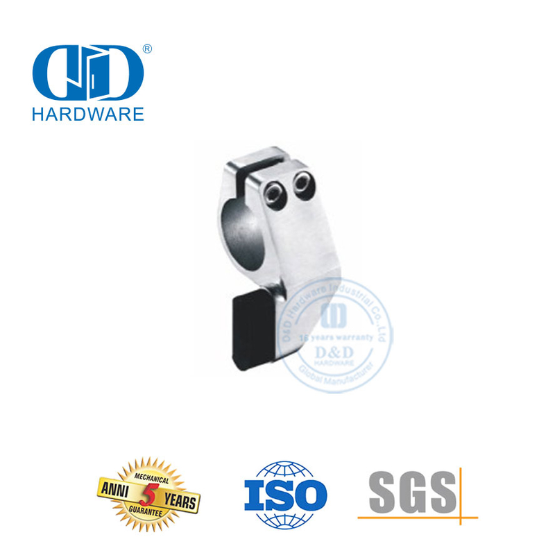 Acessórios de vidro de aço inoxidável, porta deslizante de vidro, conectores integrados para banheiro-DDGS001