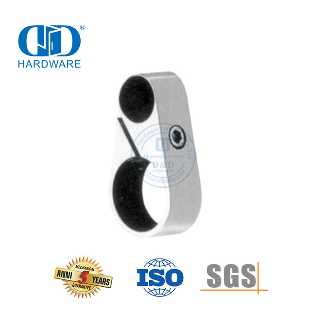 Boa qualidade batente de porta acessório de móveis de aço inoxidável hardware de porta de banheiro para porta deslizante-DDGS118