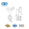 Conjunto de acessórios de vidro de aço inoxidável, cabide de porta deslizante, acessórios de banheiro, montagem de vidro para Bathroom-DDGS100
