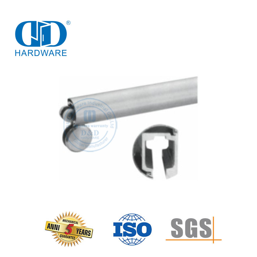 Acessórios de vidro de ferro de aço inoxidável porta deslizante pendurado acessórios de porta de rolo para banheiro-DDGS142