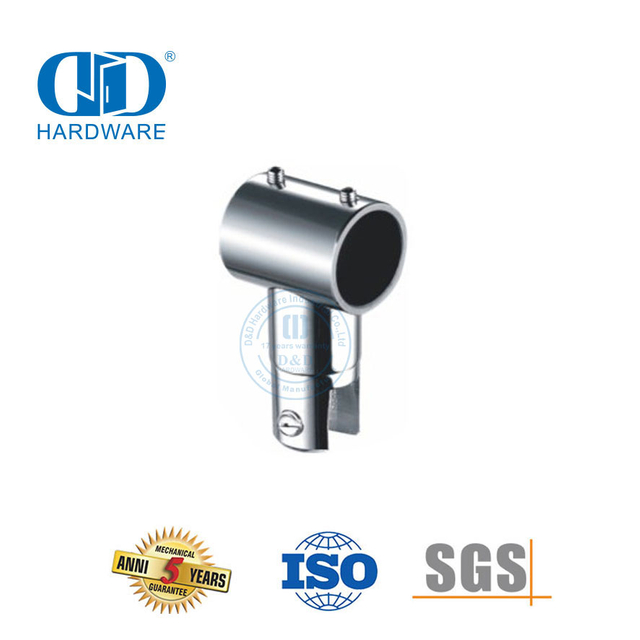 Conector de painel de vidro de aço inoxidável, conector de vidro para banheiro, montagem de cubículo de chuveiro comercial System-DDSC027