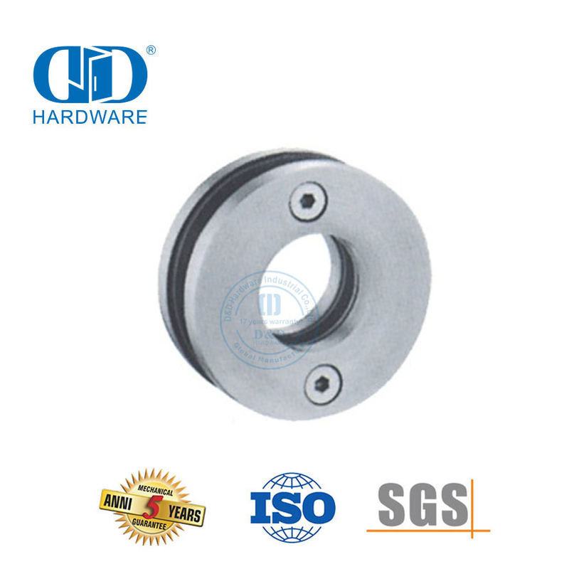 Tipo redondo acessórios de móveis de aço inoxidável porta deslizante de vidro em forma de copo-DDSK018