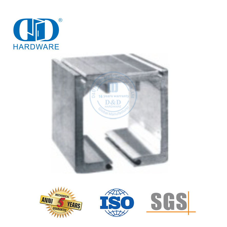 Dobrável superior pendurado braçadeira de vidro deslizante de aço inoxidável sistema de porta dobrável acessórios de vidro para banheiro Lavatory-DDGS148