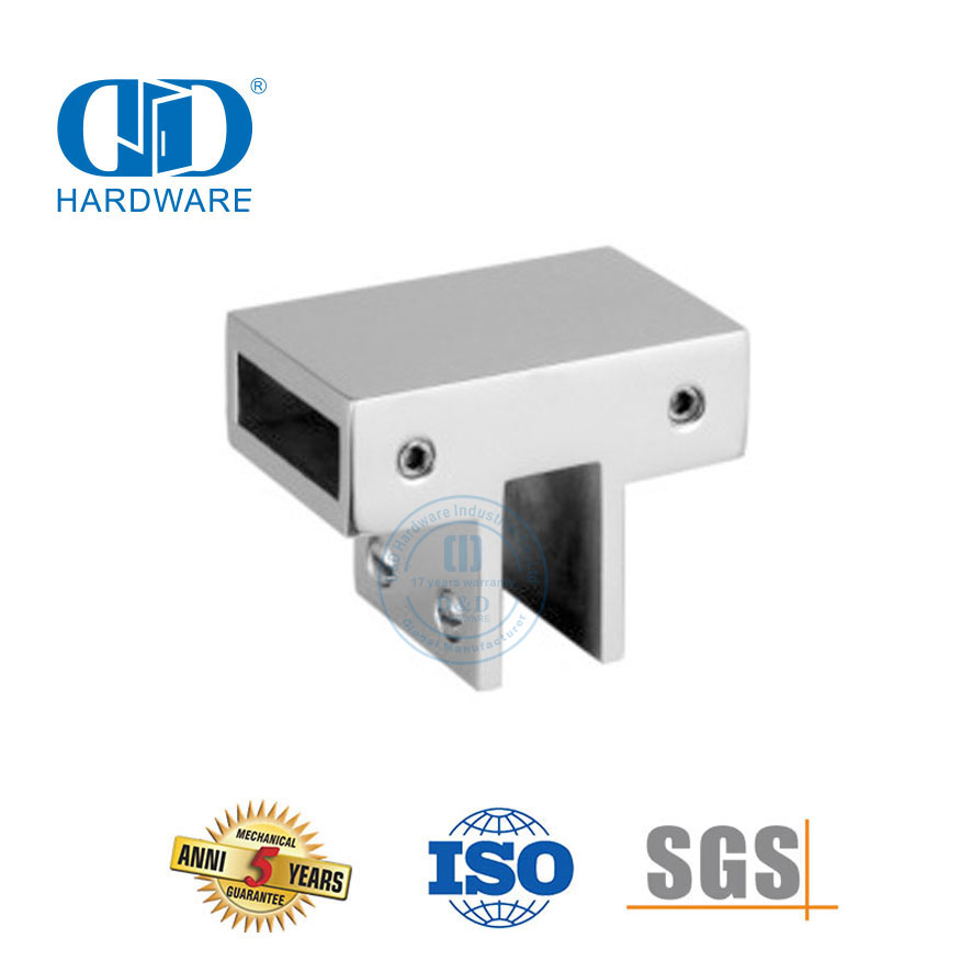 Suporte de banheiro de aço inoxidável painel de vidro conector porta de vidro hardware chuveiro cubículo System-DDSC016