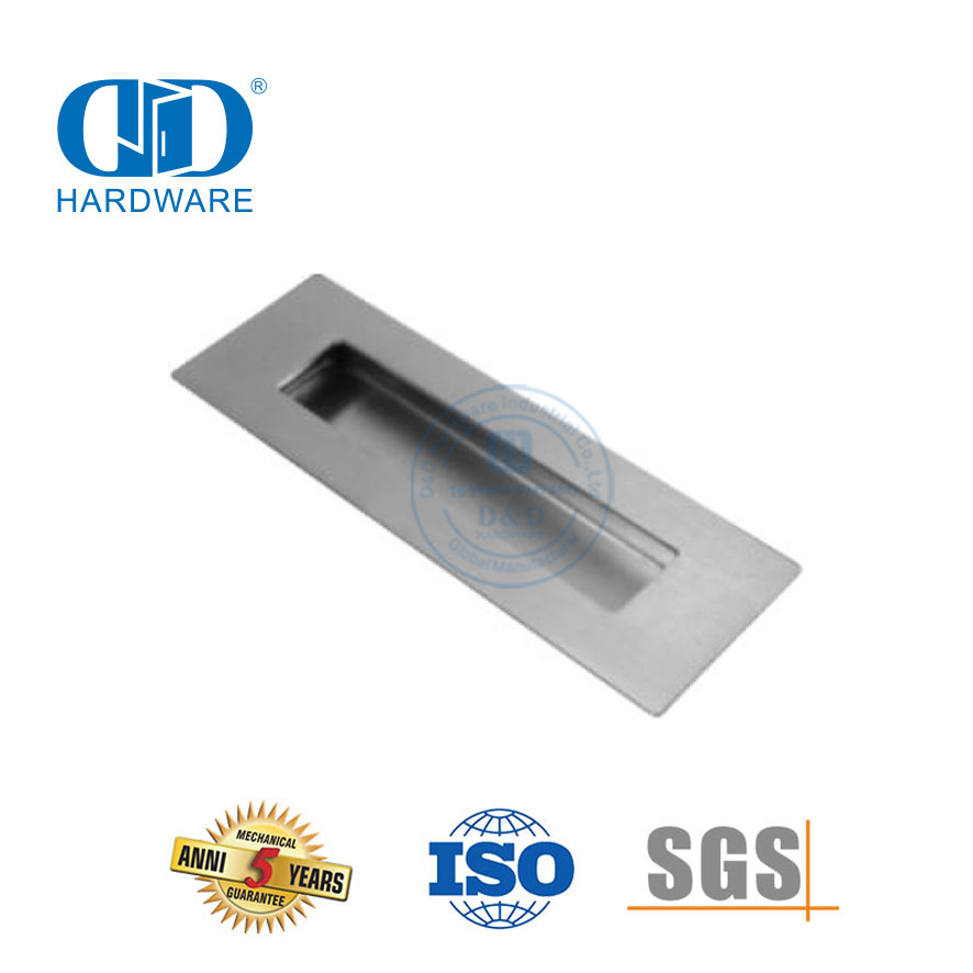 Aço inoxidável design moderno acessórios de móveis de ferragem porta do celeiro maçaneta da porta deslizante-DDBD109