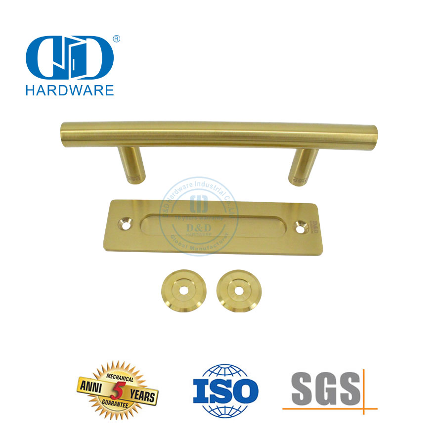 Hardware de celeiro de aço inoxidável maçaneta nivelada maçaneta de porta deslizante maçaneta-DDBD102 SSS