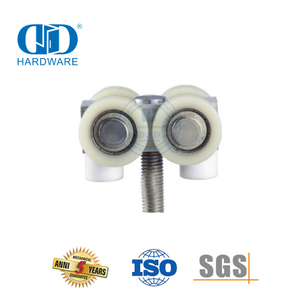 Aço inoxidável sem moldura chuveiro porta deslizante acessórios de vidro conjunto acessório de móveis para Bathroom-DDGS160