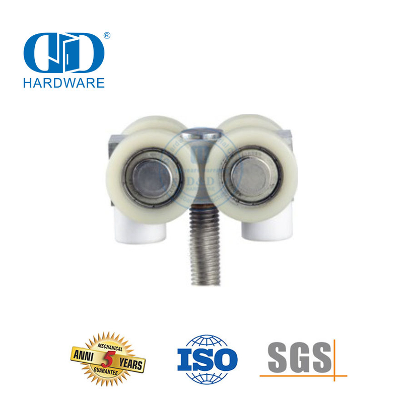 Aço inoxidável sem moldura chuveiro porta deslizante acessórios de vidro conjunto acessório de móveis para Bathroom-DDGS160