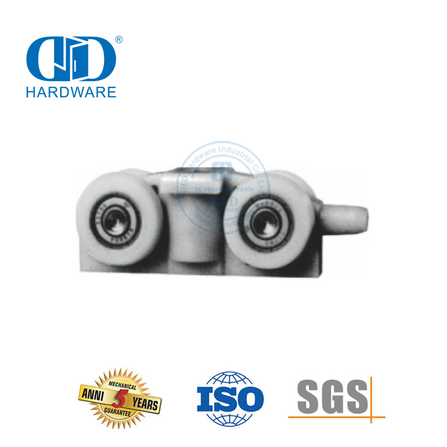 Aço inoxidável sem moldura porta de vidro ferragem rolo polia vidro ferragem acessório de móveis para banheiro-DDGS154