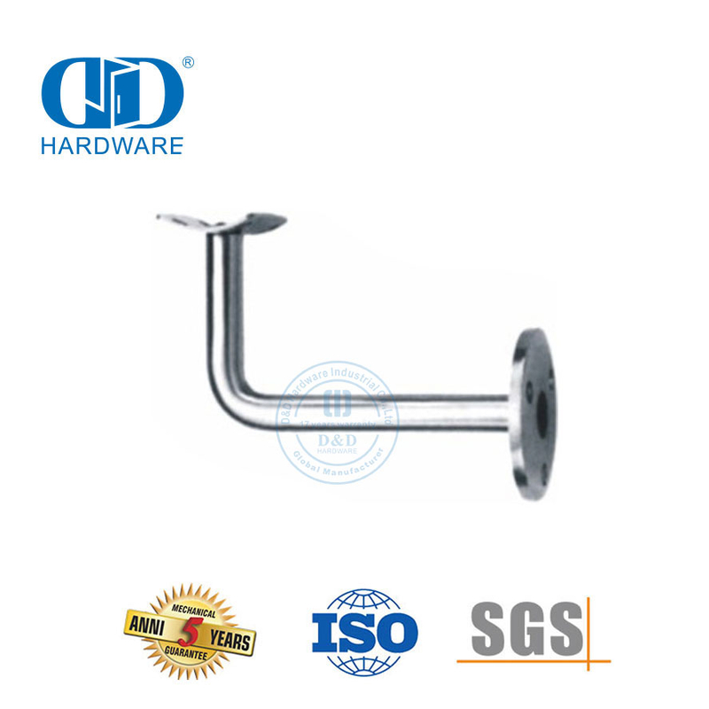 Suporte de suporte de aço inoxidável, acessórios de trilho de escada, porta de vidro, corrimão Bracket-DDHB002