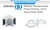 Conector de suporte de painel de vidro de aço inoxidável conector de tubo conector de suporte de vidro para suportar Pipe-DDSC020