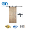 Conjunto de trilhos para porta de celeiro, aço inoxidável, porta de madeira, dobrável, porta de celeiro Hardware-DDBD007